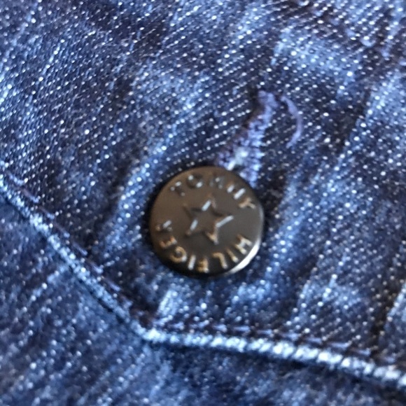 TOMMY Hilfiger indigo stretch denim Bermuda shorts size 8 - Picture 6 of 8